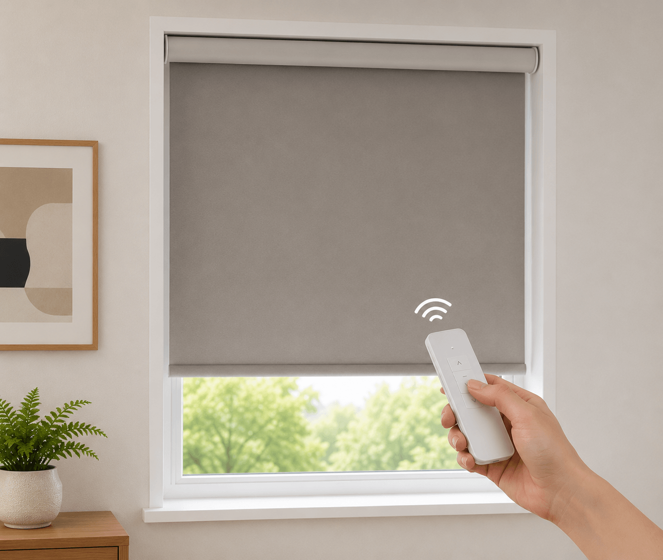 our motorised Venetians blinds ready now for measurement and fitting