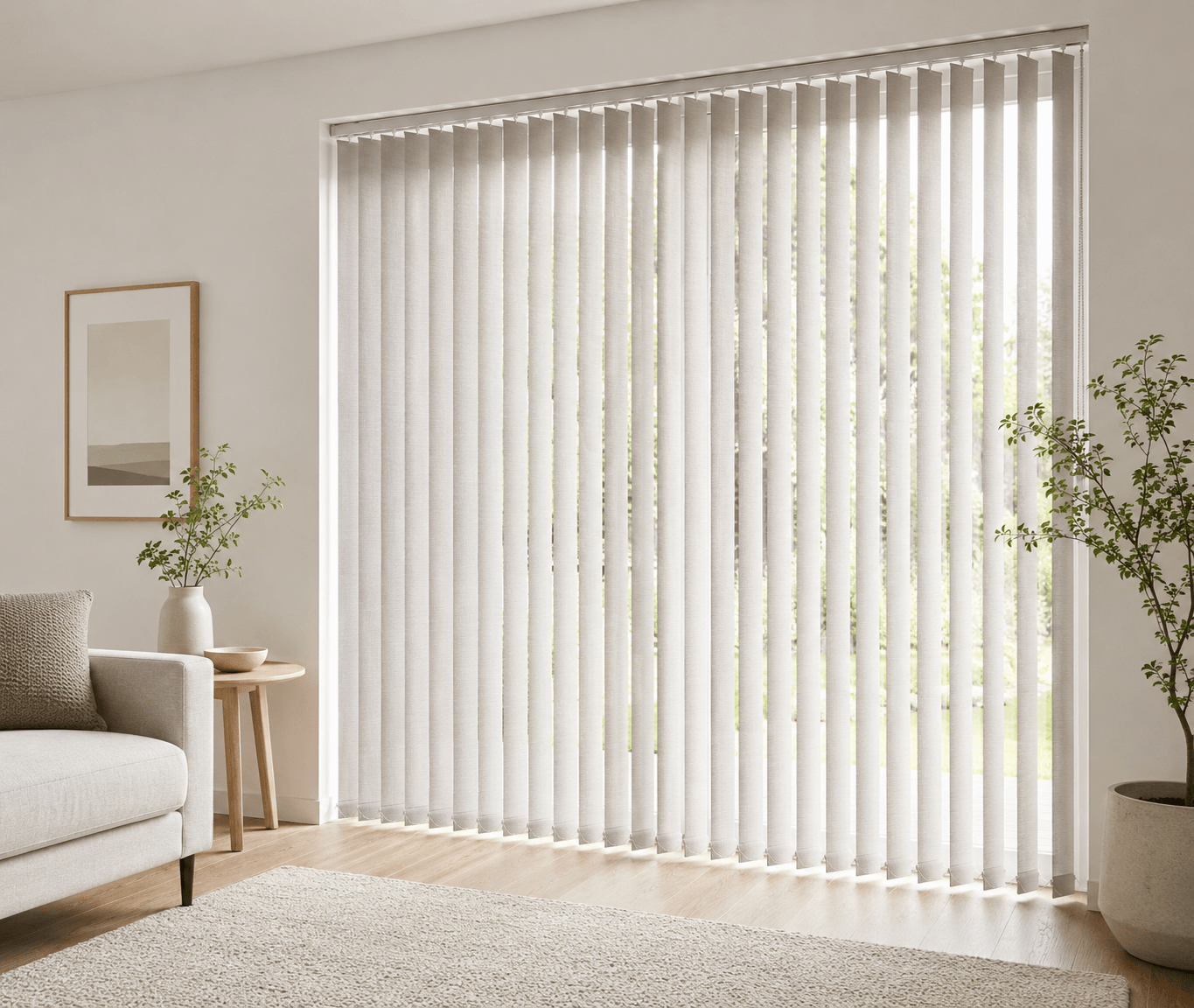 our vertical blinds ready now for measurement and fitting