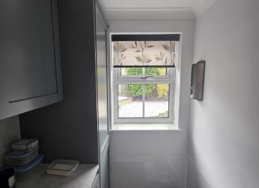 utility room blind half open