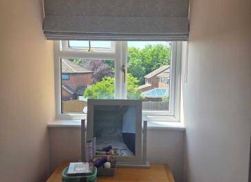 Study pleated blinds example 